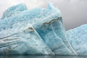 Norway. Svalbard. Spitsbergen. Hornsund. Brepollen. Icebergs with texture from suncups Norway. Svalbard. Spitsbergen. Hornsund. Brepollen. Icebergs with texture from suncups