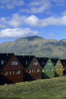 Norway, Svalbard, Spitsbergen, Longyearbyen, largest settlement, Norwegian, July Norway, Svalbard, Spitsbergen, Longyearbyen, largest settlement, Norwegian, July