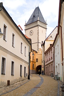 Old Town buildings in small city of Tabor in Center City in Czech Republic Old Town buildings in small city of Tabor in Center City in Czech Republic