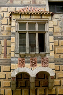 old window, Czech Republic, Ceske Krumlov, World Heritage Site old window, Czech Republic, Ceske Krumlov, World Heritage Site
