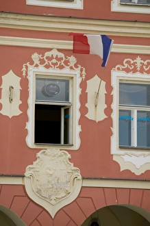old windows, Czech Republic, Ceske Budejovice old windows, Czech Republic, Ceske Budejovice
