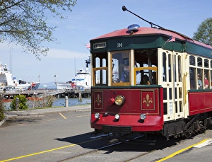 OR, Astoria, Astoria Riverfront Trolley, restored 1913 trolley OR, Astoria, Astoria Riverfront Trolley, restored 1913 trolley