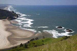 Oregon Coast Scenic Views Prints: OR, Cascade Head, view of beach