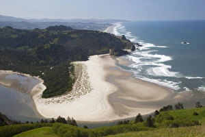 OR, Cascade Head, view of beach and Salmon River OR, Cascade Head, view of beach and Salmon River