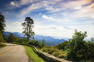 Overlook, Blue Ridge Parkway, Smoky Mountains, USA Overlook, Blue Ridge Parkway, Smoky Mountains, USA