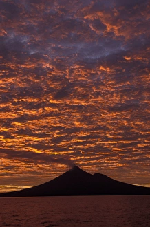 Papua New Guinea, West New Britain, Ulauan (Father's) Volcano at sunrise Papua New Guinea, West New Britain, Ulauan (Father's) Volcano at sunrise