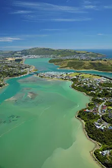 Pauatahanui Inlet, Porirua Harbour, Wellington Region, North Island, New Zealand - aerial Pauatahanui Inlet, Porirua Harbour, Wellington Region, North Island, New Zealand - aerial