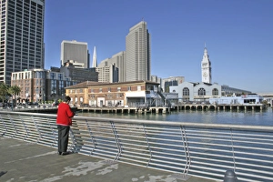 People at Pier Fourteen Embarcadero, San Francisco California People at Pier Fourteen Embarcadero, San Francisco California