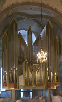 Pipe Organ, Maria / ST Mary Church from the 12th century, Bergins oldest Building Pipe Organ, Maria / ST Mary Church from the 12th century, Bergins oldest Building