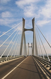 The Pont Tarascon Beaucaire Bridge completed in 2000, designed by Michel Virlogeux The Pont Tarascon Beaucaire Bridge completed in 2000, designed by Michel Virlogeux