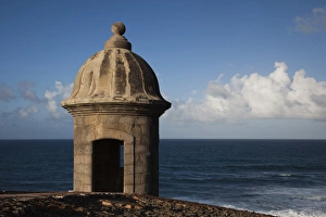 Puerto Rico, San Juan, Old San Juan, San Felipe del Morro Fort, lookout tower Puerto Rico, San Juan, Old San Juan, San Felipe del Morro Fort, lookout tower