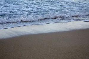 Puerto Rico, San Juan. Waves coming up on the beach Puerto Rico, San Juan. Waves coming up on the beach