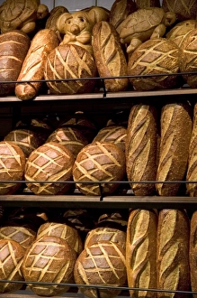 A rack of sourdough bread at the San Francisco airport A rack of sourdough bread at the San Francisco airport