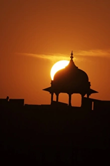 Rajasthan, India A belfried at sunset near the Taj Mal Rajasthan, India A belfried at sunset near the Taj Mal