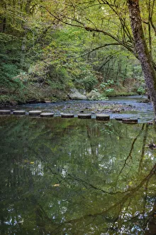 Reflections in Otter Lake Creek, Blue Ridge Parkway, Smoky Mountains, USA Reflections in Otter Lake Creek, Blue Ridge Parkway, Smoky Mountains, USA