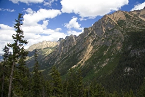 Rocky mountain peaks are part of the North Cascade Range in Washington Rocky mountain peaks are part of the North Cascade Range in Washington