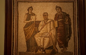 Roman 3rd Century painting in Bardo Museum in Tunis Tunisia Northern Africa Roman 3rd Century painting in Bardo Museum in Tunis Tunisia Northern Africa