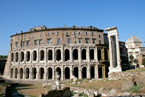 Roman Art. Theater of Marcellus (Theatrum Marcelli). Building finished in 13 BC by Roman Art. Theater of Marcellus (Theatrum Marcelli). Building finished in 13 BC by