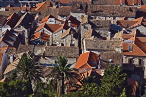 Rooftop views of homes, Hvar Island, one of the most famous Dalmatian Islands, Croatia Rooftop views of homes, Hvar Island, one of the most famous Dalmatian Islands, Croatia