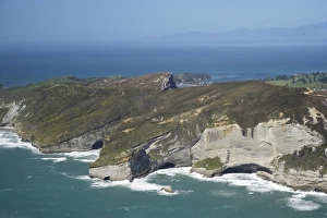 Rugged Coast at Pillar Point near Cape Farewell, NW Nelson Region, South Island Rugged Coast at Pillar Point near Cape Farewell, NW Nelson Region, South Island