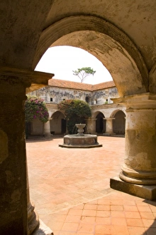 Ruins called Las Capuchinas in the town of Antigua Guatemala Ruins called Las Capuchinas in the town of Antigua Guatemala