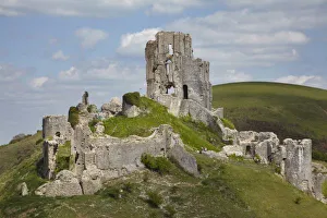 Corfe Castle Ruins Print, Dorset, England