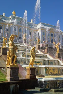 Russia, St. Petersburg, The Great Cascade, Peterhof Palace Russia, St. Petersburg, The Great Cascade, Peterhof Palace