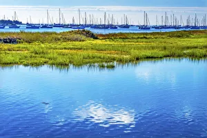 Sailboats Boats Moorings Green Marsh, Padanaram Harbor, Buzzards Bay, Dartmouth Sailboats Boats Moorings Green Marsh, Padanaram Harbor, Buzzards Bay, Dartmouth