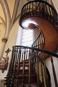 Santa Fe, New Mexico, United States. Famous Loretto Chapel. Miracle staircase Santa Fe, New Mexico, United States. Famous Loretto Chapel. Miracle staircase