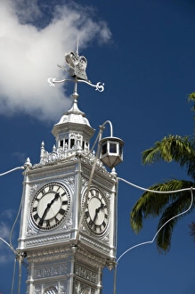 Seychelles, Island of Mahe. Capital city of Victoria. Historic downtown, Clock Tower Seychelles, Island of Mahe. Capital city of Victoria. Historic downtown, Clock Tower