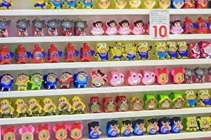 shelves of children toys, shops around Nine Pedestrian Street, Guangzhou, China shelves of children toys, shops around Nine Pedestrian Street, Guangzhou, China