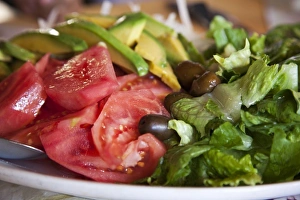 South America, Chile, San Antonio. Close-up of tossed salad served at El Sauce Restaurant South America, Chile, San Antonio. Close-up of tossed salad served at El Sauce Restaurant