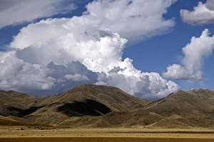 South America, Peru. The scenic skies of the high Andes, en route between Cusco and Puno South America, Peru. The scenic skies of the high Andes, en route between Cusco and Puno
