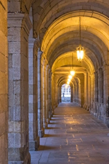 Spain, Santiago. Archways and door arches near the main square of Cathedral Santiago Spain, Santiago. Archways and door arches near the main square of Cathedral Santiago