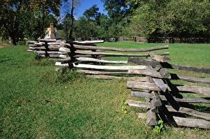 Split rail fence at Colonial Williamsburg in Virginia Split rail fence at Colonial Williamsburg in Virginia