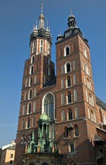 St. Marys Catholic Church in Main Market Square, Krakow, Poland St. Marys Catholic Church in Main Market Square, Krakow, Poland