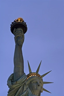 The Statue of Liberty at dusk - Statue of Liberty National Monument, New York The Statue of Liberty at dusk - Statue of Liberty National Monument, New York