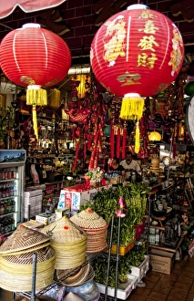 Store entrance in Chinatown, Los Angeles, California Store entrance in Chinatown, Los Angeles, California