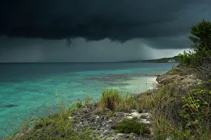 Storm over Ocean Western BONAIRE, Netherlands Antilles, Caribbean Storm over Ocean Western BONAIRE, Netherlands Antilles, Caribbean