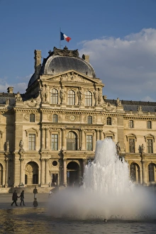 Sully Pavillon in the Cour Napoleon of the Louvre, Paris France Sully Pavillon in the Cour Napoleon of the Louvre, Paris France