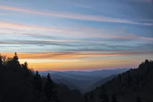 Sunrise, Oconaluftee River Valley, Great Smoky Mountains National Park, North Carolina Sunrise, Oconaluftee River Valley, Great Smoky Mountains National Park, North Carolina