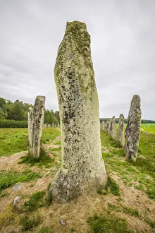 Sweden, Bohuslan, Blomsholm, Blomsholmsskeppet, stone ship circle, Iron-age burial ground Sweden, Bohuslan, Blomsholm, Blomsholmsskeppet, stone ship circle, Iron-age burial ground