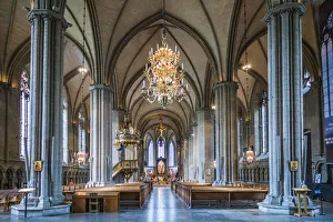 Sweden, Linkoping, Linkoping domkyrka cathedral, interior (Editorial Use Only) Sweden, Linkoping, Linkoping domkyrka cathedral, interior (Editorial Use Only)