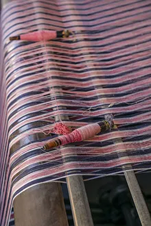 Sweden, Norrkoping, former mill town, cloth loom detail Sweden, Norrkoping, former mill town, cloth loom detail