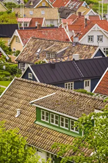 Sweden, Scania, Arild, high angle village view Sweden, Scania, Arild, high angle village view
