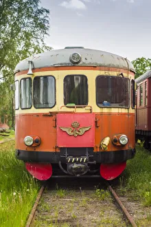 Sweden, Vastmanland, Nora, antique train wagons Sweden, Vastmanland, Nora, antique train wagons