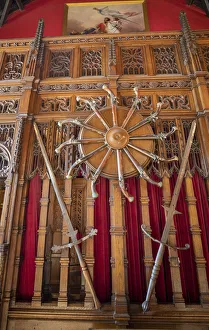 Sword and pistols. Edinburgh Castle, Scotland Sword and pistols. Edinburgh Castle, Scotland