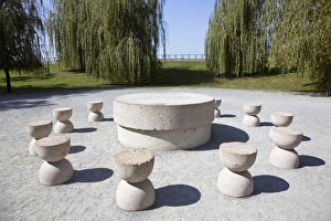The Table of Silence by Constantin Brancusi, Targu Jiu, 1938 The Table of Silence by Constantin Brancusi, Targu Jiu, 1938