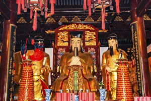 Taoist God Statues City God Temple Yueyuan Shanghai China Most famous Taoist temple Taoist God Statues City God Temple Yueyuan Shanghai China Most famous Taoist temple