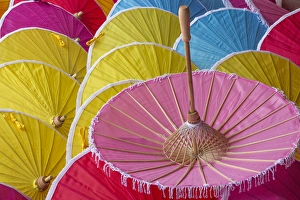 Thailand, Chiang Mai Province, Bo Sang. Umbrella factory Thailand, Chiang Mai Province, Bo Sang. Umbrella factory